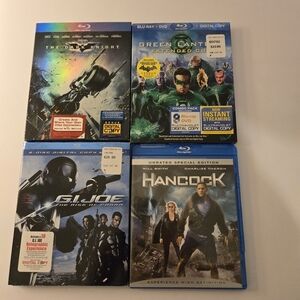 Lot of Five Super Hero Movies on Blu-Ray Discs‎